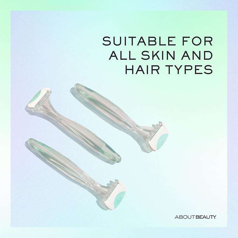 About Body Bikini Shavers - 3 Gentle Beauty Groomers, Japanese Steel Razor Ideal for Shaving, Exfoliating and Trimming Intimate Areas, Skin-Soothing Aloe Moisture Pad Gently Glides Along Skin - Image 6