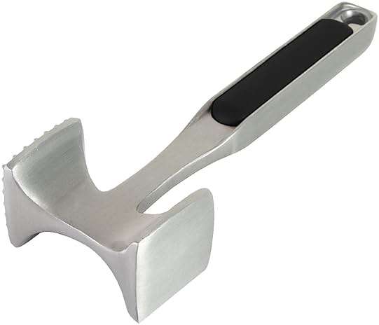 KitchenAid Gourmet Multi Sided Meat Tenderizer for Pounding Meats, Nuts, Shellfish, ect, Hang Hole for Easy Storage, Hand Wash, One Size, Black - Image 1