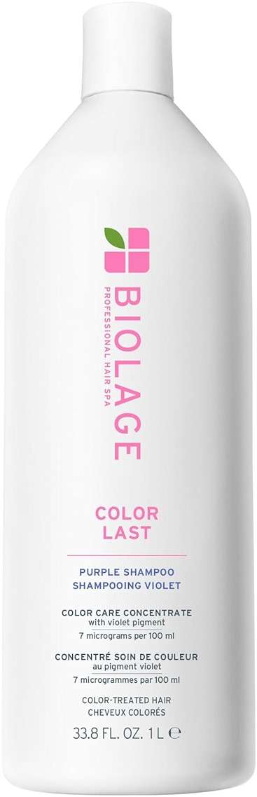 Biolage Color Last Purple Shampoo - pH Balancing Shampoo for Color-Treated Blonde Hair, Neutralizes Brass & Unwanted Warm Tones, Violet Pigments, Vegan, Paraben-Free, Packaging May Vary - Image 1