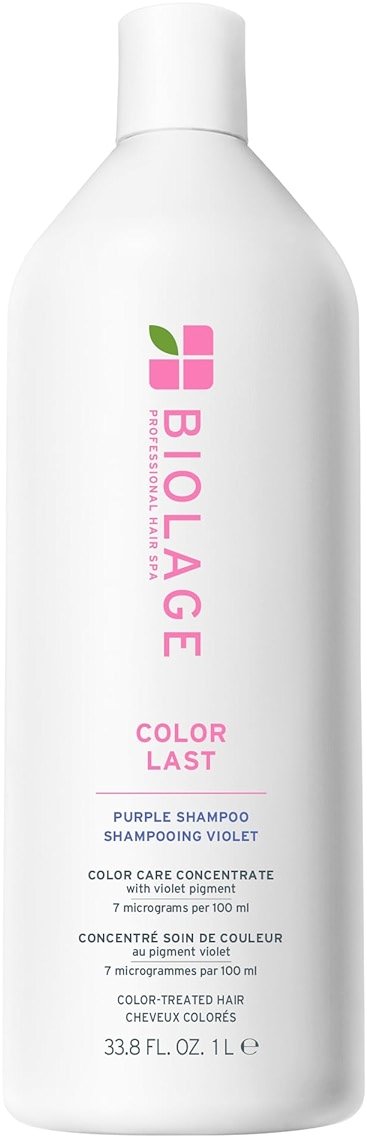 Biolage Color Last Purple Shampoo - pH Balancing Shampoo for Color-Treated Blonde Hair, Neutralizes Brass & Unwanted Warm Tones, Violet Pigments, Vegan, Paraben-Free, Packaging May Vary - Product Image