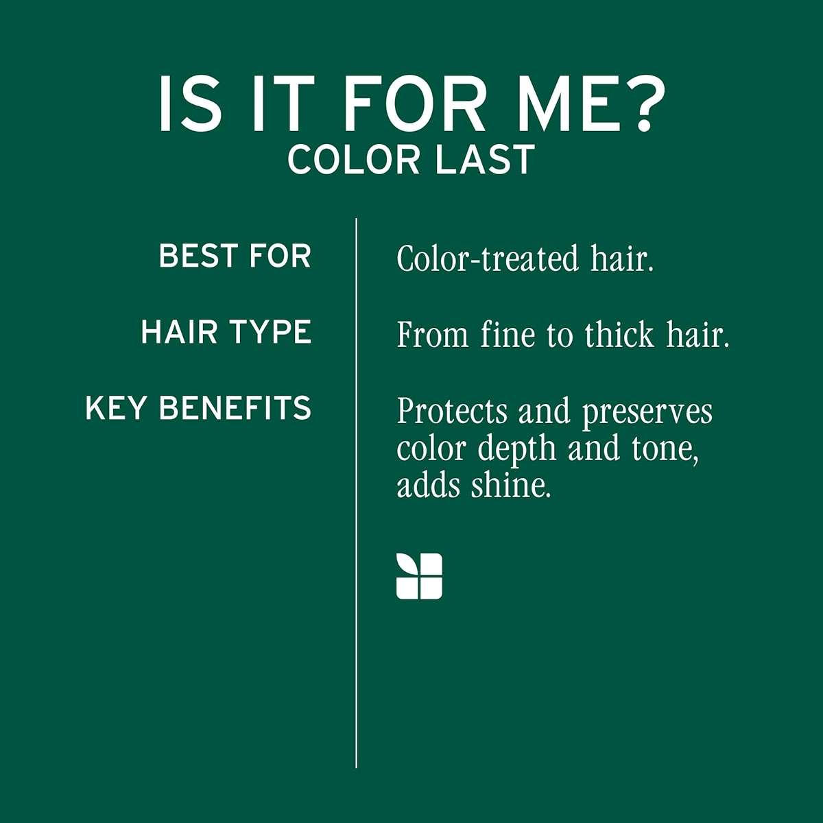 Biolage Color Last Purple Shampoo - pH Balancing Shampoo for Color-Treated Blonde Hair, Neutralizes Brass & Unwanted Warm Tones, Violet Pigments, Vegan, Paraben-Free, Packaging May Vary - Image 4