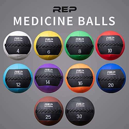 REP Weighted Slam Balls for Home Gym Fitness | 5-30 lb Soft Textured Medicine Ball Sizes | Heavy Sand-Filled Workout Weights for Strength, Core Training, Crossfit, Conditioning & Slam Ball Exercises - Image 4