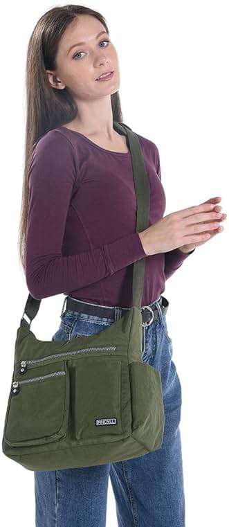 MHCNLL Crossbody Bag with Anti Theft RFID Pocket - Women Lightweight Water-Resistant Purse - Image 2