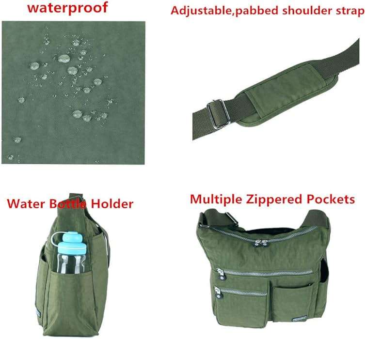 MHCNLL Crossbody Bag with Anti Theft RFID Pocket - Women Lightweight Water-Resistant Purse - Image 5