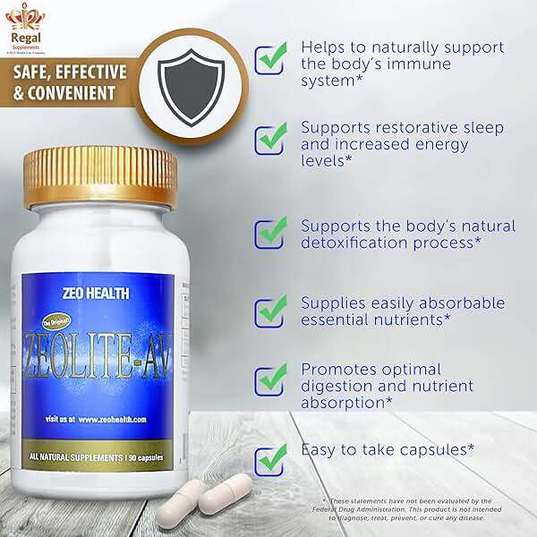 Zeolite–AV Capsules | Potent Immune System Booster with Humic Acid | Restore Trace Minerals, Replenish Electrolytes, & Detox Support| Promotes Energy, Restful Sleep & Mental Clarity (90 Count) - Image 3