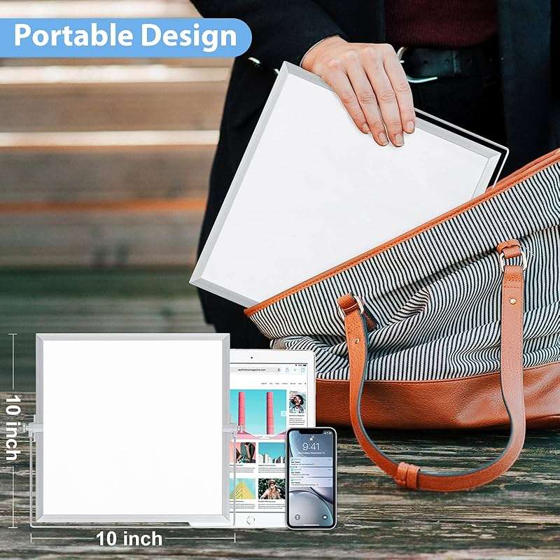 ARCOBIS Small WhiteBoard with Stand 10" X 10", Magnetic Double-Sided Dry Erase White Board Easel for Desk Students Home Office - Image 5