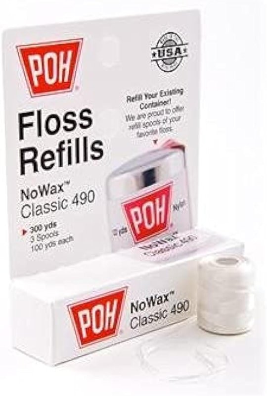 POH Floss Refills NoWax Classic 490 300yds (3 Spools, 100yds each) - Product Image