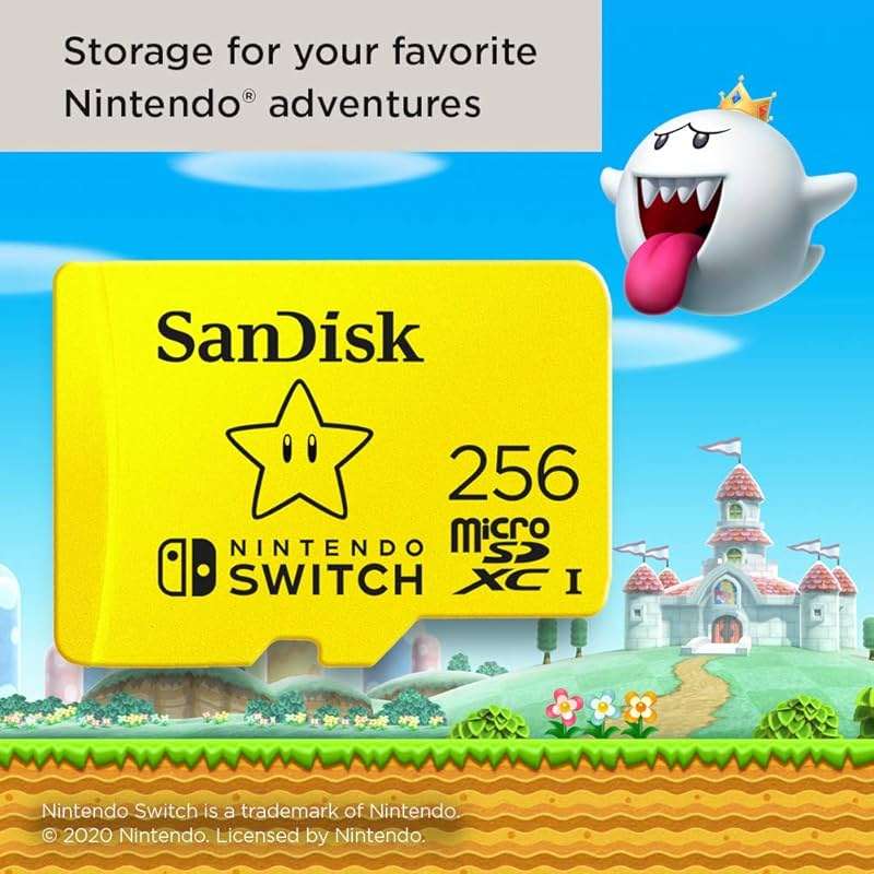 SanDisk 256GB microSDXC-Card, Licensed for Nintendo-Switch - SDSQXAO-256G-GNCZN - Image 4