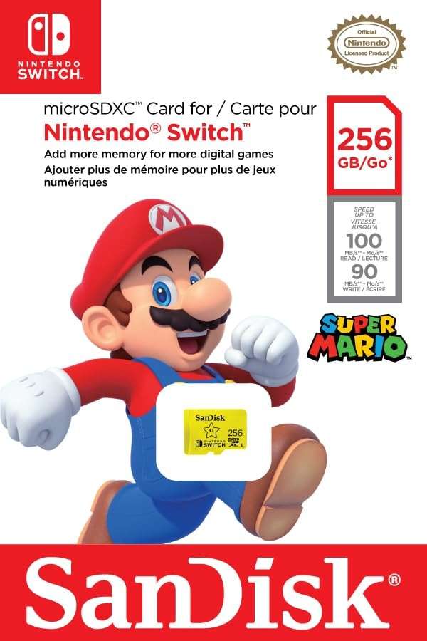 SanDisk 256GB microSDXC-Card, Licensed for Nintendo-Switch - SDSQXAO-256G-GNCZN - Image 6