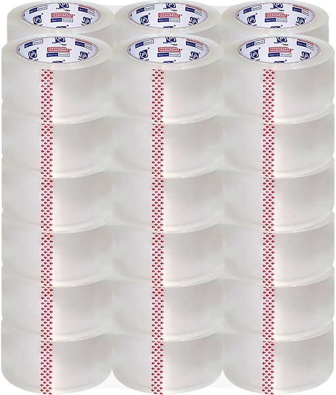 P PERFECTAPE Heavy Duty Packing Tape 36 Rolls, Total 2160Y, Clear, 2.7 mil, 1.88 inch x 60 Yards, Ultra Strong, Refill for Packaging and Shipping - Image 1