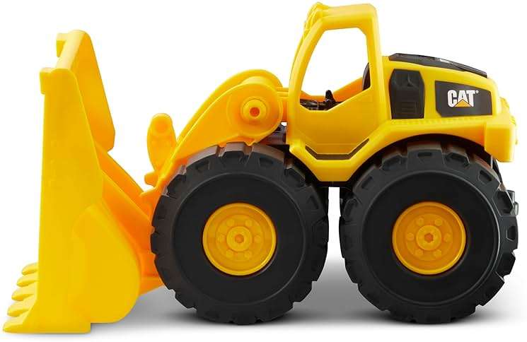 CAT Construction Toys, Construction Fleet 10" Front Loader Toy - Heavy‑Duty Plastic, Working Bucket & Free‑Rolling Wheels, Indoor/Outdoor Sandbox Vehicle for Toddlers & Kids Ages 2 + - Image 1