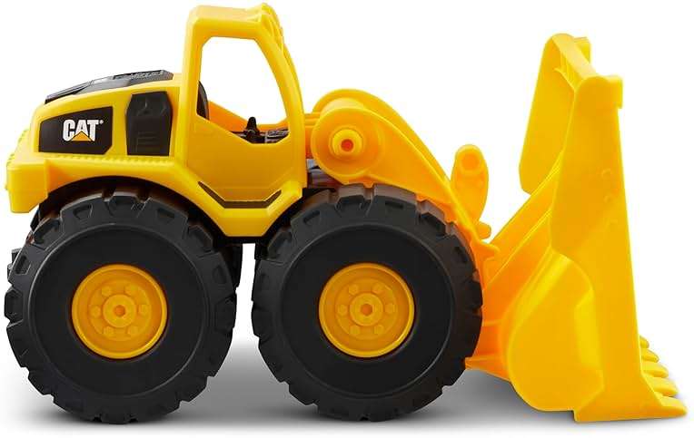CAT Construction Toys, Construction Fleet 10" Front Loader Toy - Heavy‑Duty Plastic, Working Bucket & Free‑Rolling Wheels, Indoor/Outdoor Sandbox Vehicle for Toddlers & Kids Ages 2 + - Image 4