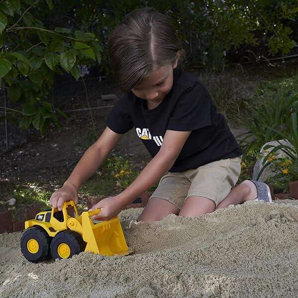 CAT Construction Toys, Construction Fleet 10" Front Loader Toy - Heavy‑Duty Plastic, Working Bucket & Free‑Rolling Wheels, Indoor/Outdoor Sandbox Vehicle for Toddlers & Kids Ages 2 + - Image 6