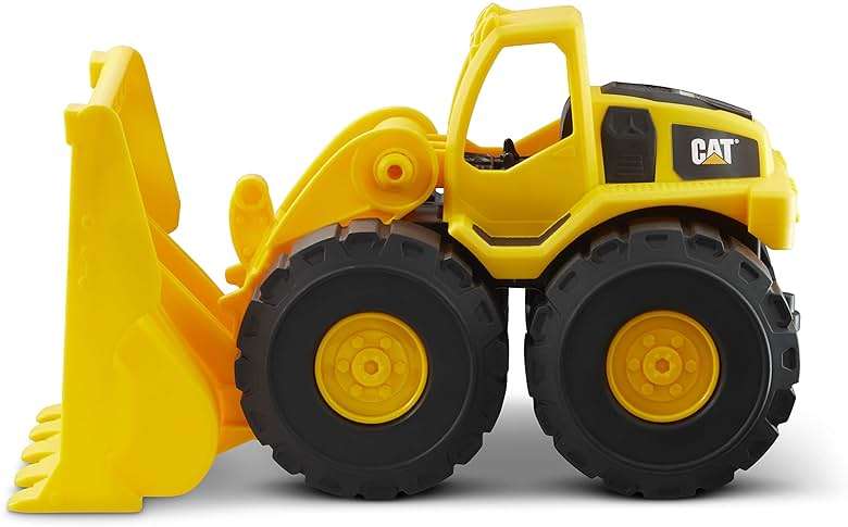 CAT Construction Toys, Construction Fleet 10" Front Loader Toy - Heavy‑Duty Plastic, Working Bucket & Free‑Rolling Wheels, Indoor/Outdoor Sandbox Vehicle for Toddlers & Kids Ages 2 + - Image 8