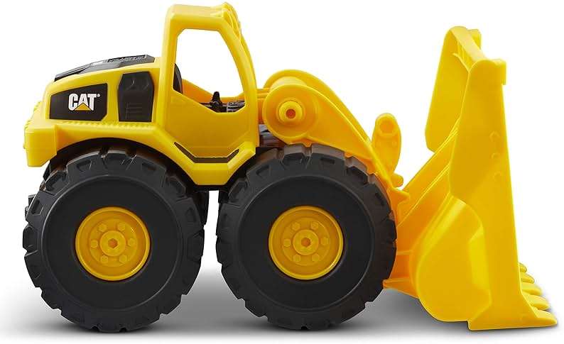 CAT Construction Toys, Construction Fleet 10" Front Loader Toy - Heavy‑Duty Plastic, Working Bucket & Free‑Rolling Wheels, Indoor/Outdoor Sandbox Vehicle for Toddlers & Kids Ages 2 + - Image 9
