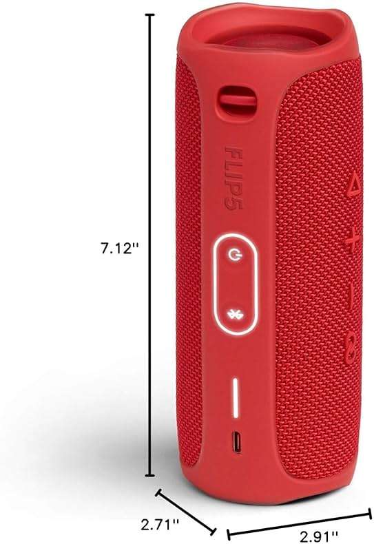 JBL FLIP 5, Waterproof Portable Bluetooth Speaker, Red - Image 8