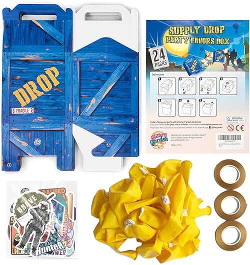 Game Party Military Supply Loot Drop Box Party Favors. Decoration and Gift Bags, Gaming-Themed Birthday Activities and Party Supplies - Image 4