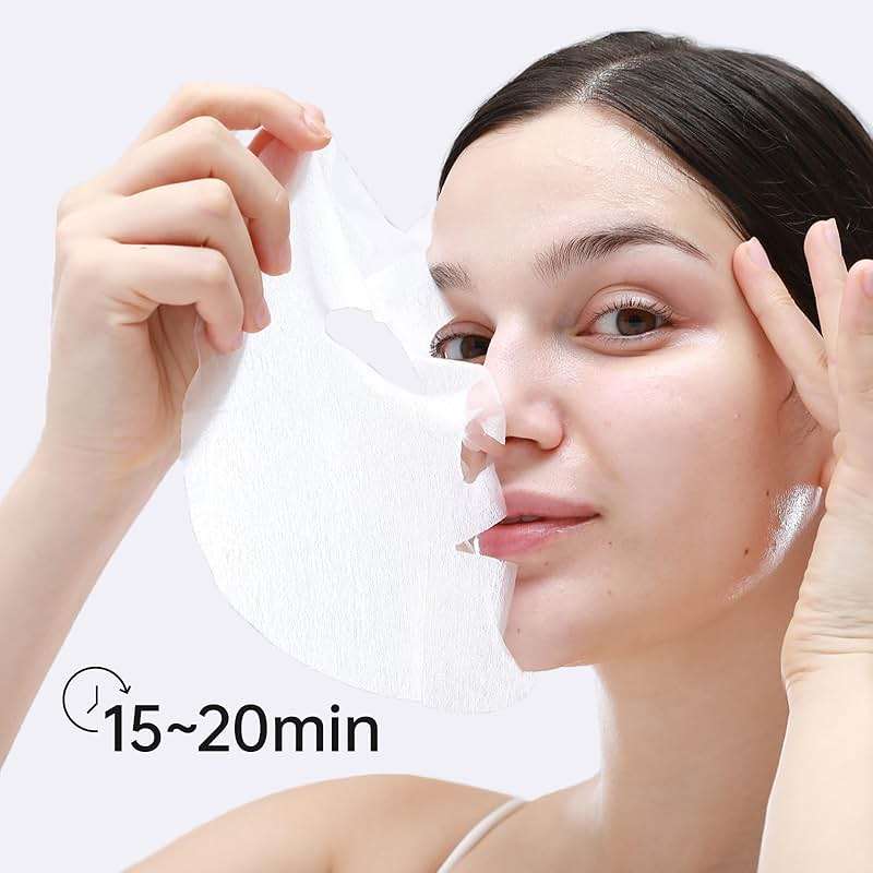 +WIS+ Hyaluronic Acid Face Mask 24 EA with Hyaluronic Acid Serum and Vitamin B5, Facial Mask for Dry Skin, Anti-Aging Mask to Plump and Repair Dehydrated Skin, Safe on Sensitive Skin,gifts for women - Image 7