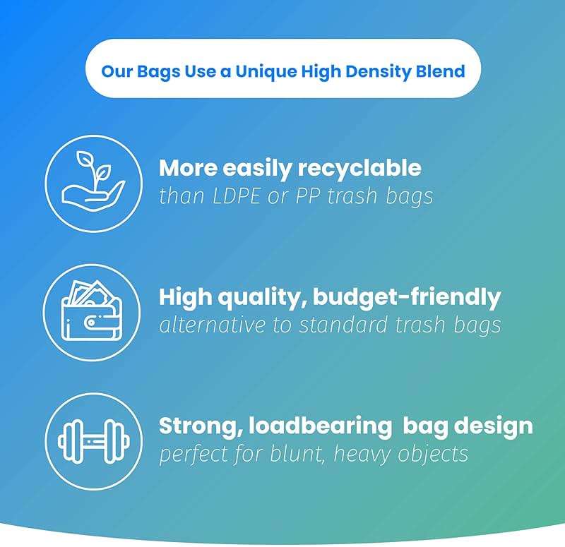 Reli. 6-10 Gallon Trash Bags | 300 Bags | Clear | Bathroom | Strong | Garbage - Image 4