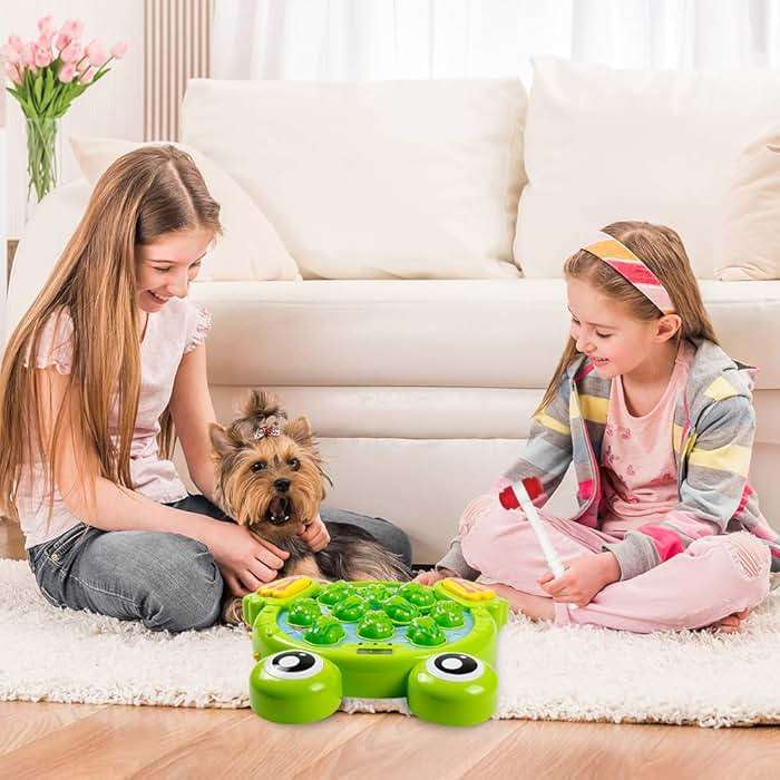 YEEBAY Whack A Frog Game with 2 Hammers, Toddler Early Developmental Learning Toy, Fun Birthday Gift for Kids Age 2+, Toys for 2 3 4 Year Old Boys Grils - Image 2