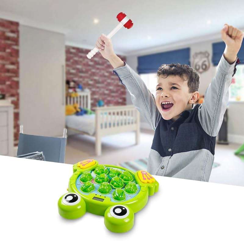YEEBAY Whack A Frog Game with 2 Hammers, Toddler Early Developmental Learning Toy, Fun Birthday Gift for Kids Age 2+, Toys for 2 3 4 Year Old Boys Grils - Image 7