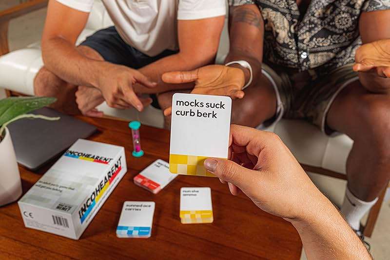 Incohearent, The Guess The Gibberish Party Game By Relatable, A Funny Card Game For Adults, Includes 400 Cards, Instructions, And 1 Sand Timer, Fun for Friendsgiving, or a White Elephant Gift - Image 2