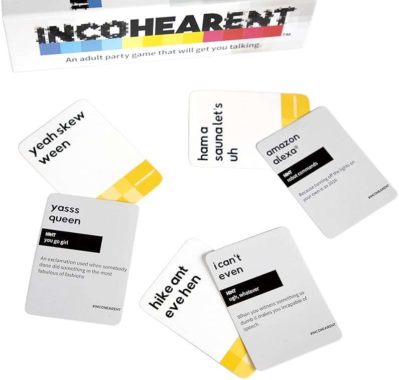 Incohearent, The Guess The Gibberish Party Game By Relatable, A Funny Card Game For Adults, Includes 400 Cards, Instructions, And 1 Sand Timer, Fun for Friendsgiving, or a White Elephant Gift - Image 11