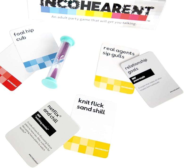 Incohearent, The Guess The Gibberish Party Game By Relatable, A Funny Card Game For Adults, Includes 400 Cards, Instructions, And 1 Sand Timer, Fun for Friendsgiving, or a White Elephant Gift - Image 7