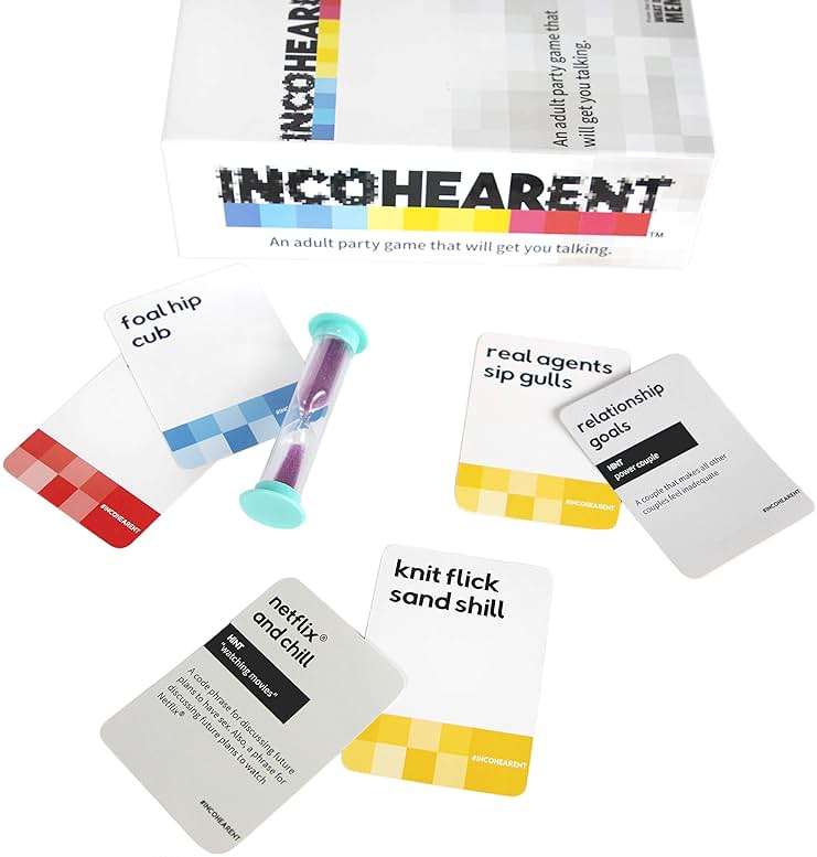 Incohearent, The Guess The Gibberish Party Game By Relatable, A Funny Card Game For Adults, Includes 400 Cards, Instructions, And 1 Sand Timer, Fun for Friendsgiving, or a White Elephant Gift - Image 8