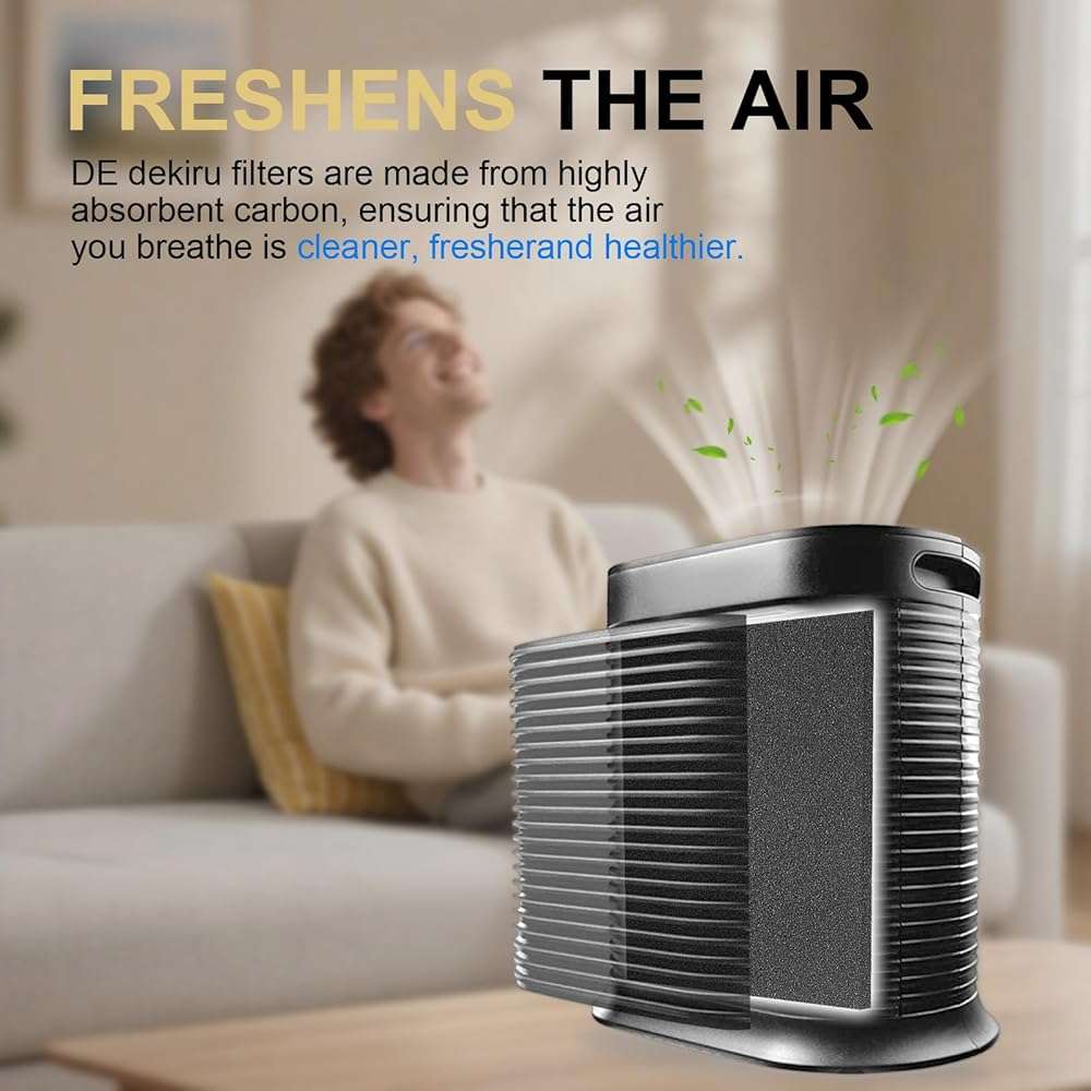Dekiru 6 Pack Cut to Fit Activated Carbon Filter, Compatible with Honeywell HPA300 Air Purifiers, Charcoal Filters for Window, Vent, AC, Range Hood, Odor Removal - Image 6