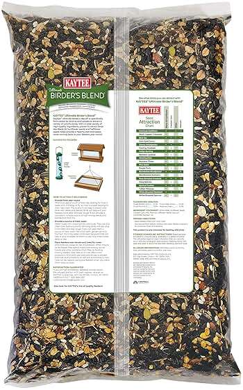 Kaytee Ultimate Birder's Blend Food, Wild Bird Seed For Grosbeaks, Cardinals, Nuthatches, Woodpeckers & More Outside Feeders, 10 Pound - Image 2