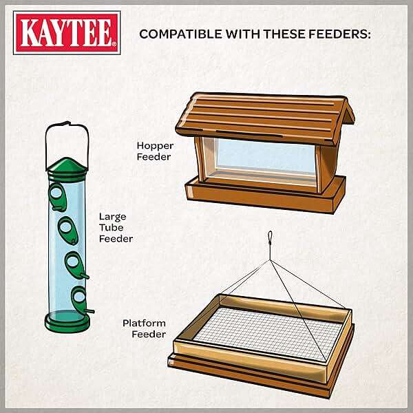 Kaytee Ultimate Birder's Blend Food, Wild Bird Seed For Grosbeaks, Cardinals, Nuthatches, Woodpeckers & More Outside Feeders, 10 Pound - Image 4