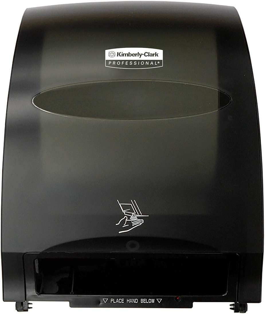 Kimberly-Clark Professional Automatic Hard Roll Paper Towel Dispenser (48857), Black, Universal 1.75" Core Compatible, Wall Mounted, for Commercial Hand Towels (Qty 1) - Image 1