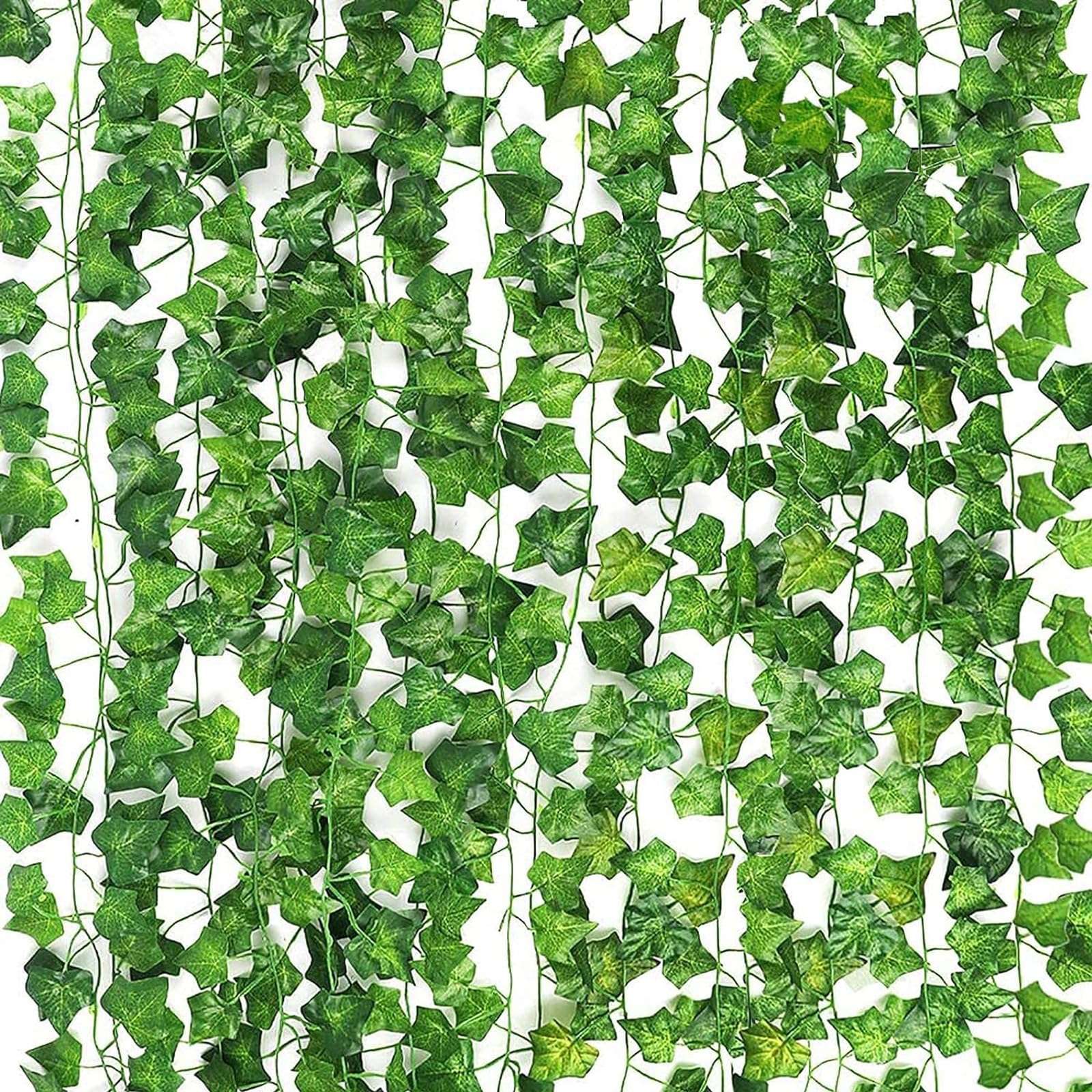 CEWOR 14pcs 98 Feet Fake Vines for Room Decor Artificial Vines Ivy Leaves Hanging Greenery Garlands for Home Bedroom Wall Wedding - Image 1