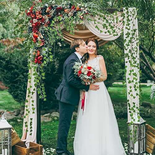 CEWOR 14pcs 98 Feet Fake Vines for Room Decor Artificial Vines Ivy Leaves Hanging Greenery Garlands for Home Bedroom Wall Wedding - Image 6