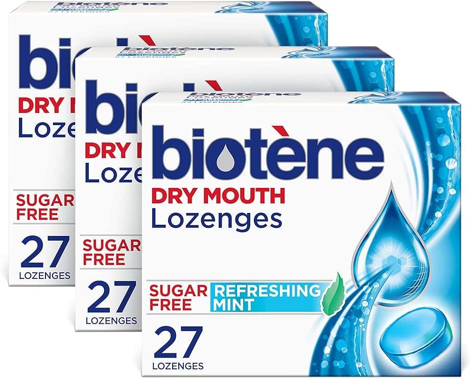 Biotene Dry Mouth Lozenges for Dry Mouth and Fresh Breath, Dry Mouth Relief and Breath Freshener, Refreshing Mint - 27 Count (Pack of 3) - Image 1