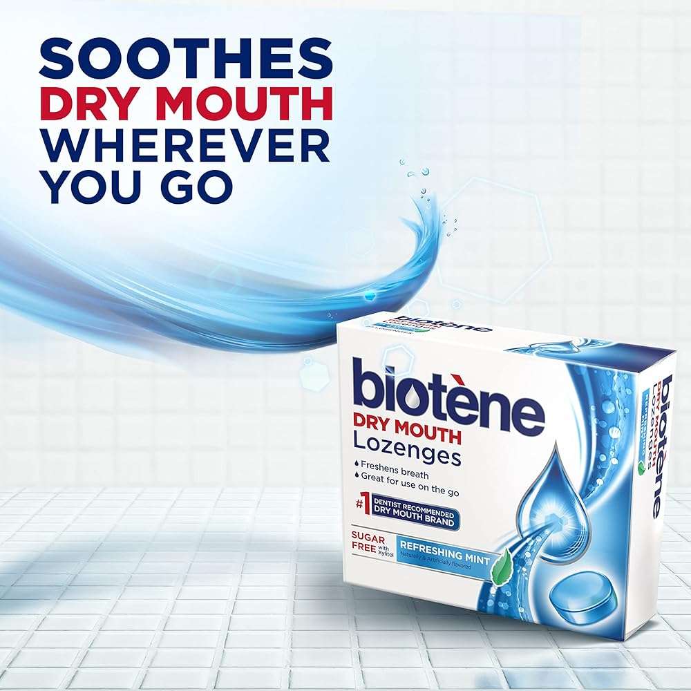 Biotene Dry Mouth Lozenges for Dry Mouth and Fresh Breath, Dry Mouth Relief and Breath Freshener, Refreshing Mint - 27 Count (Pack of 3) - Image 2