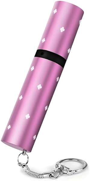 Electra Lipstick Mini Stun Gun for Women Self Defense, Discreet and Powerful Stun Gun Keychain with Flashlight, Maximum Voltage, Recharcheable Battery by Guard Dog Security - Image 1