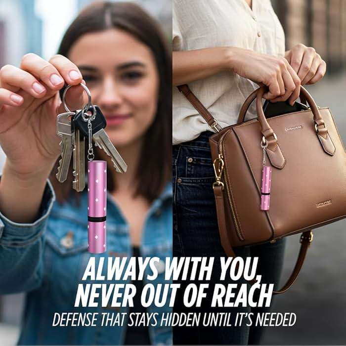 Electra Lipstick Mini Stun Gun for Women Self Defense, Discreet and Powerful Stun Gun Keychain with Flashlight, Maximum Voltage, Recharcheable Battery by Guard Dog Security - Image 5
