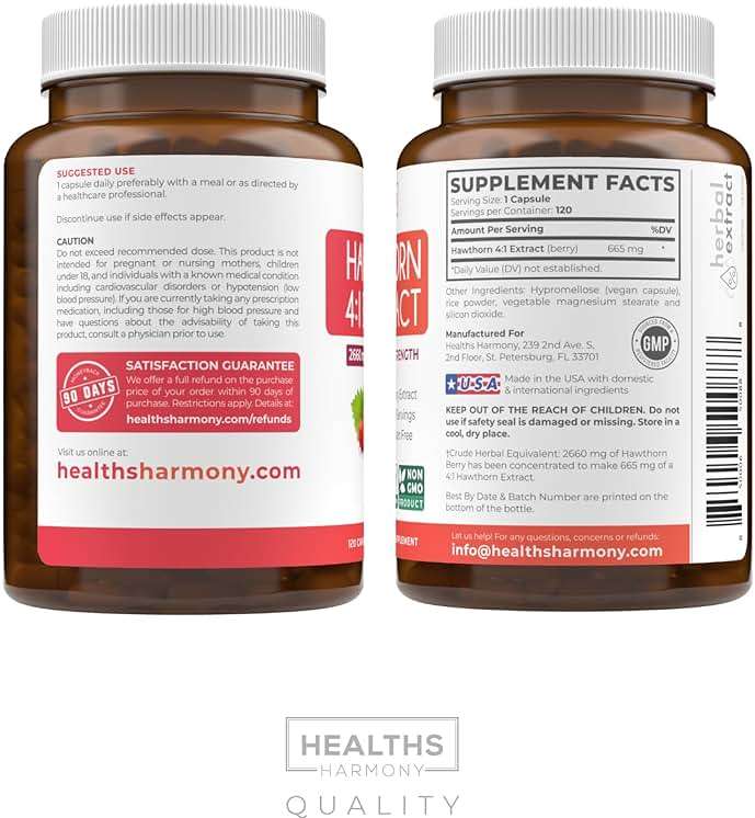 Super Potent Hawthorn Berry Extract Capsules - Hawthorn Berry Supplement Made from Extra Strength Concentrate to Support Heart and Digestive Health - Vegan Non-GMO & Gluten Free (4 Month Supply) - Image 8