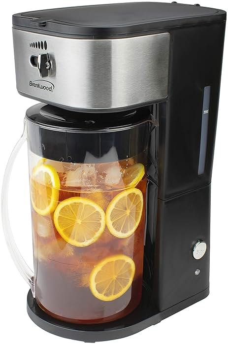 Brentwood KT-2150BK Iced Tea and Coffee Maker with 64 Ounce Pitcher, Black - Product Image