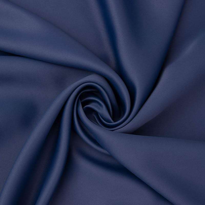 BGment Blackout Curtains for Bedroom 45 Inch Length - Short Room Darkening Drapes Thermal Insulated with Rod Pocket for Kitchen Living Room Bathroom Window, 42 x 45 Inch, 2 Panels, Navy Blue - Image 8