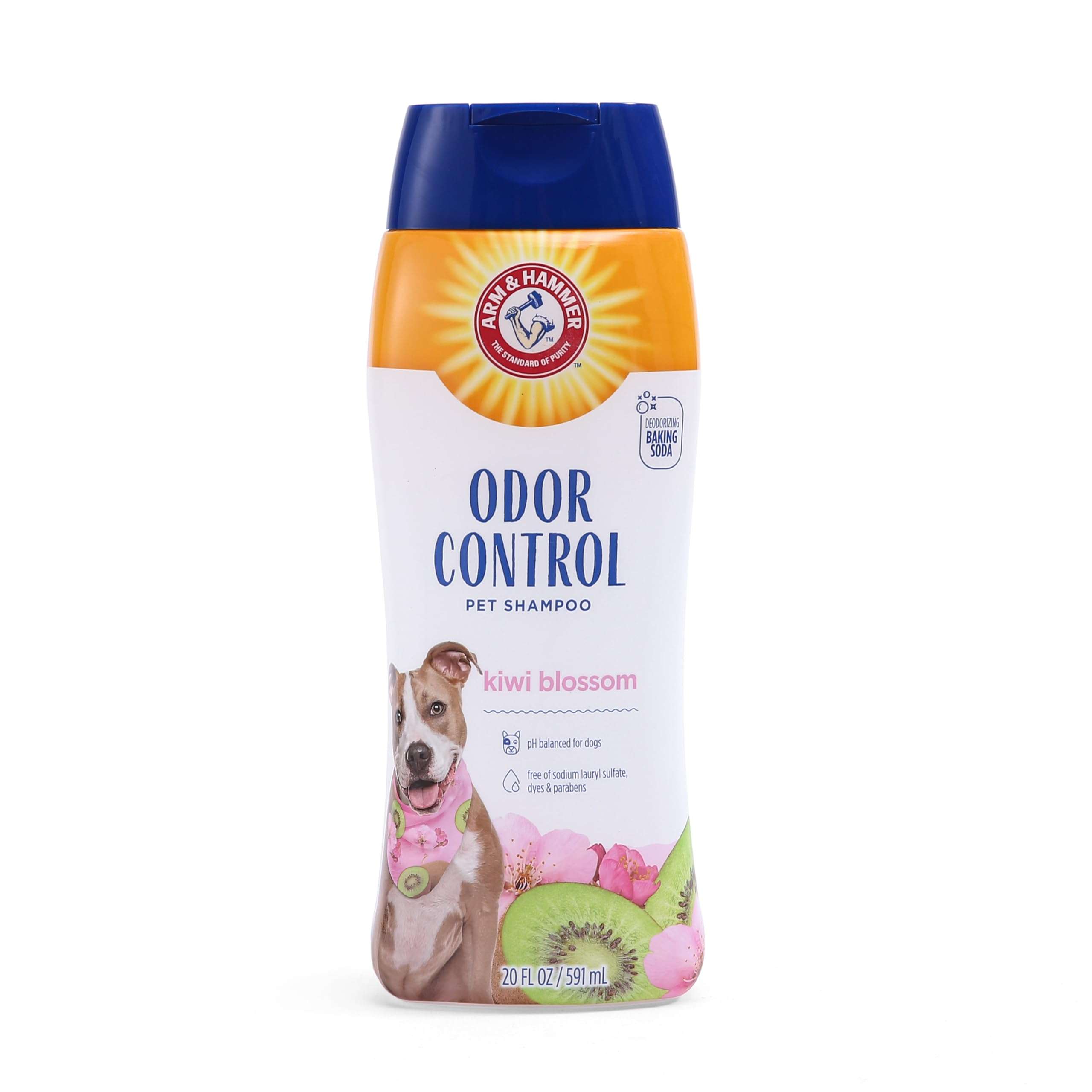 Arm & Hammer Deodorizing Dog Shampoo with Baking Soda for Odor Control, Tearless Moisturizing Formula for Sensitive Skin, Fresh Kiwi Blossom Scent, Safe for Dogs and Puppies, 20 Fl Oz - Image 1