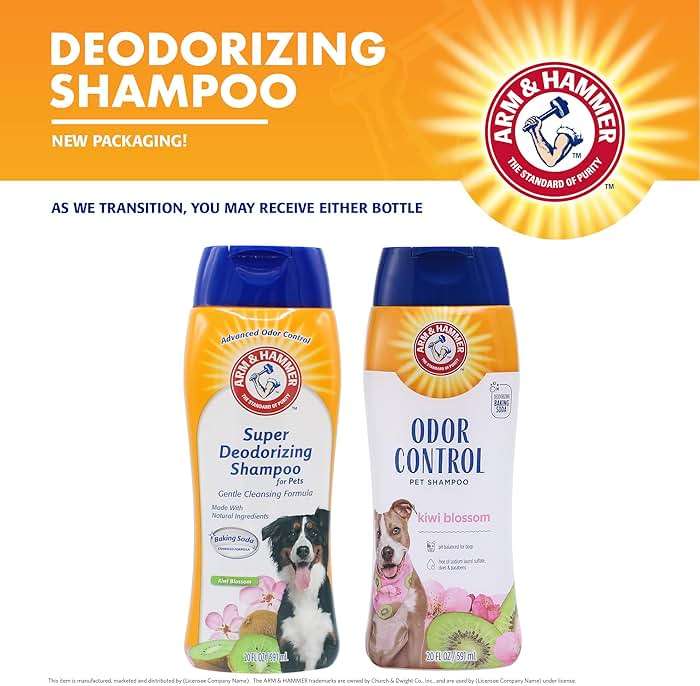 Arm & Hammer Deodorizing Dog Shampoo with Baking Soda for Odor Control, Tearless Moisturizing Formula for Sensitive Skin, Fresh Kiwi Blossom Scent, Safe for Dogs and Puppies, 20 Fl Oz - Image 2