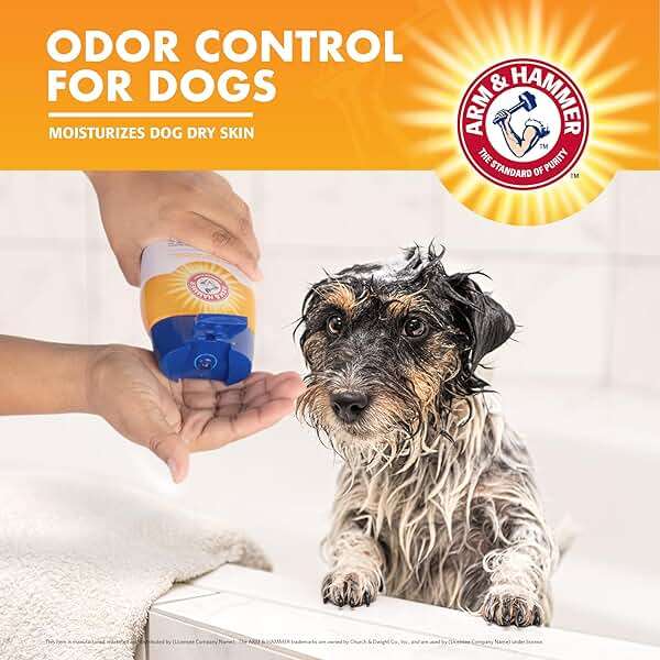 Arm & Hammer Deodorizing Dog Shampoo with Baking Soda for Odor Control, Tearless Moisturizing Formula for Sensitive Skin, Fresh Kiwi Blossom Scent, Safe for Dogs and Puppies, 20 Fl Oz - Image 5