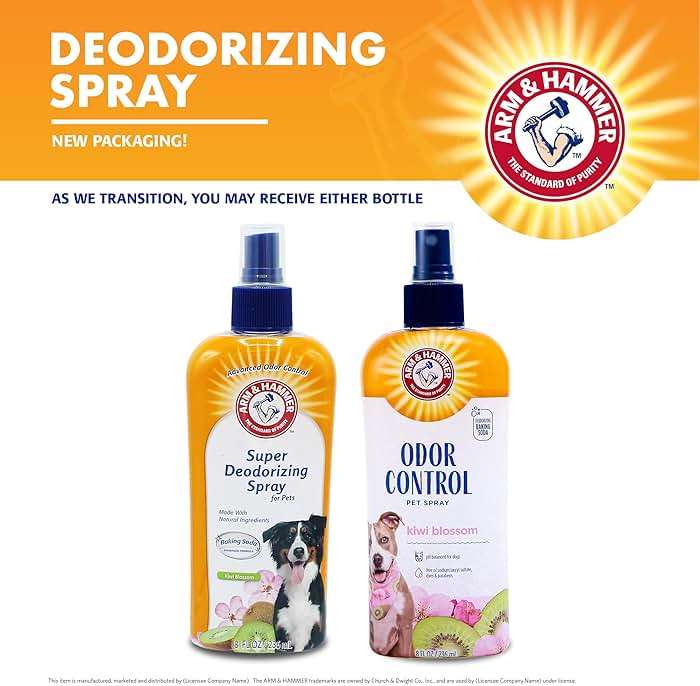 Arm & Hammer for Pets Super Deodorizing Spray for Dogs | Best Odor Eliminating Spray for All Dogs & Puppies | Fresh Kiwi Blossom Scent That Smells Great, 8 Ounces - Image 2