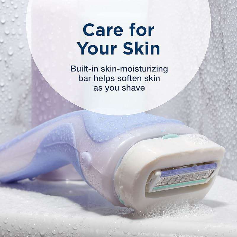 Schick Intuition Refill, Pure Nourishment Razors for Women | Intuition Razor Blades Refill with Organic Cocoa Butter, 8 Count Razor Refills - Image 3