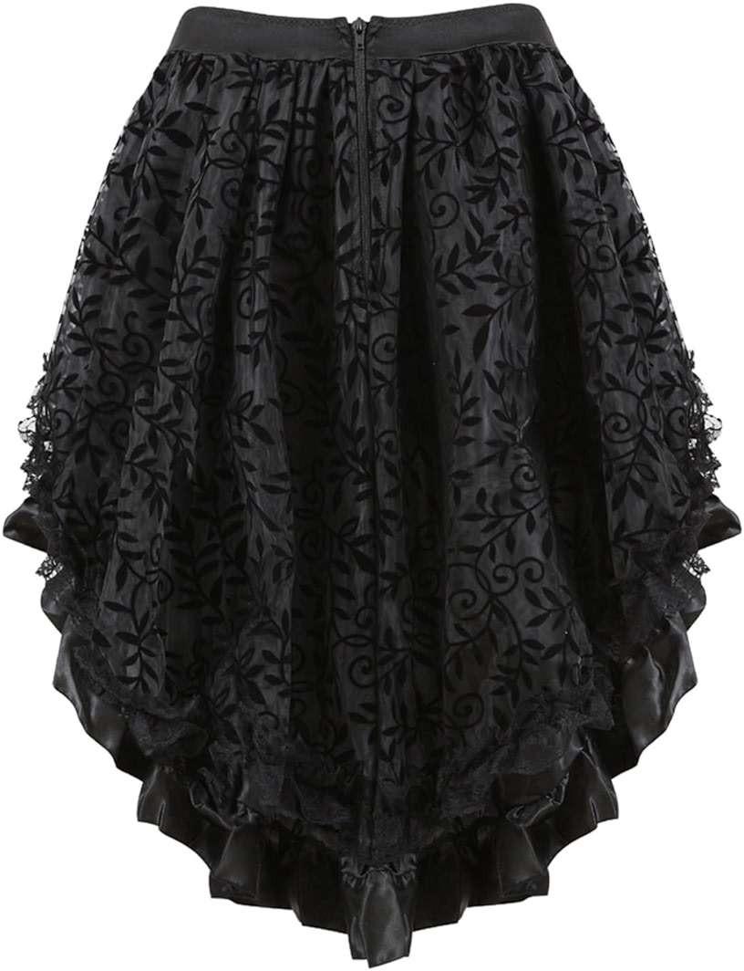 Zhitunemi Steampunk Skirt Plus Size: Renaissance Costume Women Pirate Skirt Corset Dress - Halloween Costumes Cosplay Events - Image 3