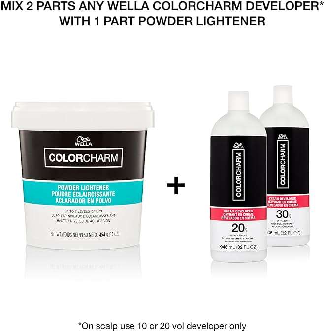 Wella ColorCharm Powder Lightener | Dust-Free Bleach Formula | Up to 7 Levels of Lift for Highlights, Blonding & Color Services - Image 4