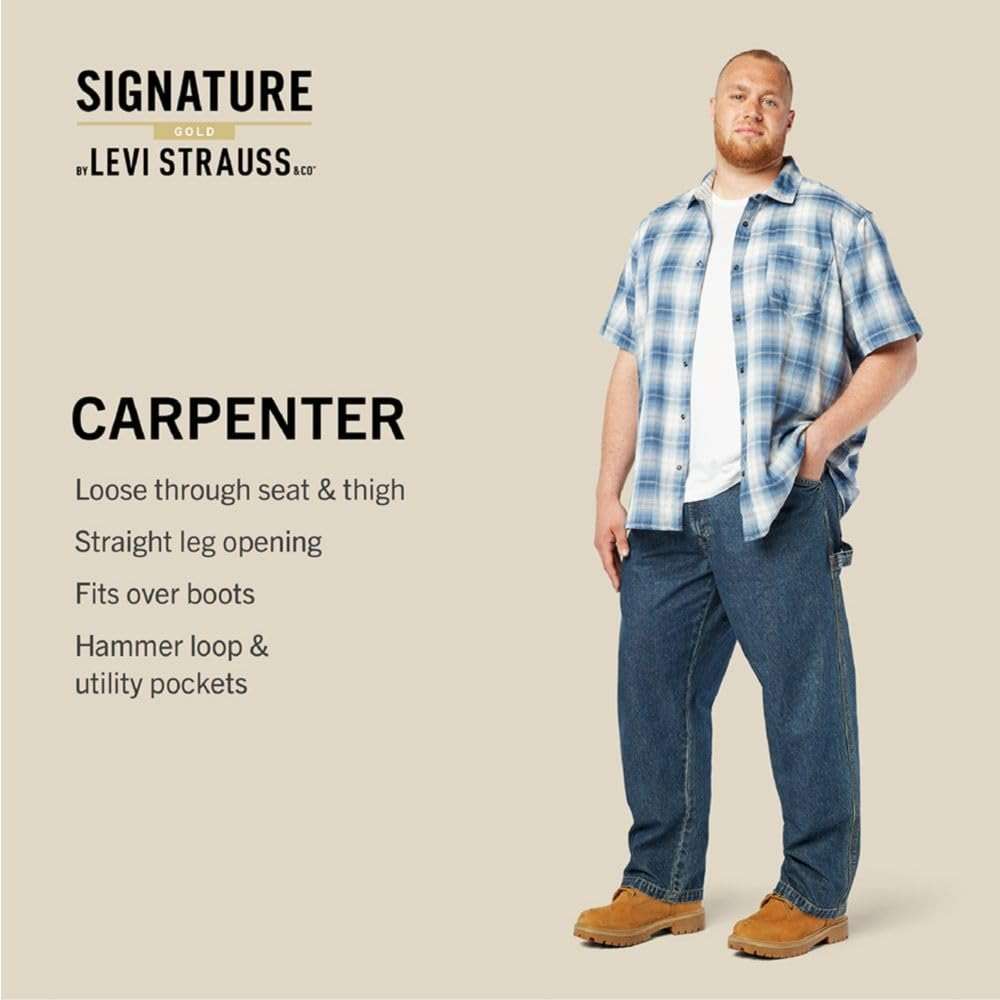 Levi Strauss Signature Gold Men's Carpenter Jeans - Image 7